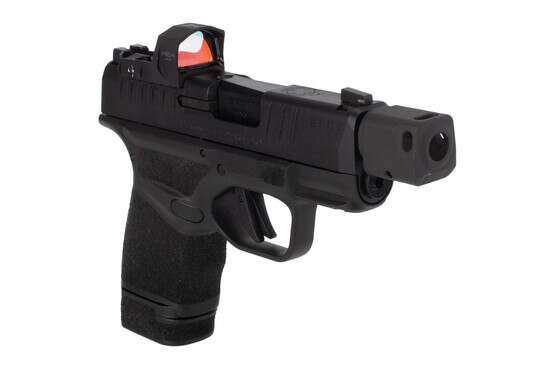 Springfield Armory 9mm Hellcat WASP with HEX red dot sight and compensator
